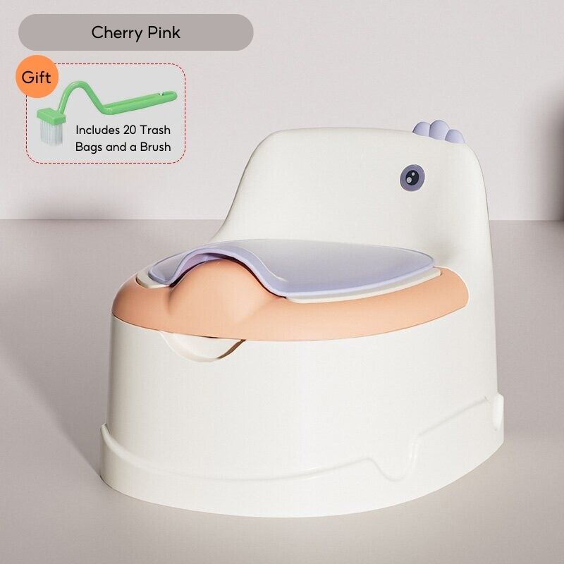 Baby Toddler Infant Boy Girl Plastic Cute Dinosaur Potty Training Seat Potty Toilet Chair With Closing Lid