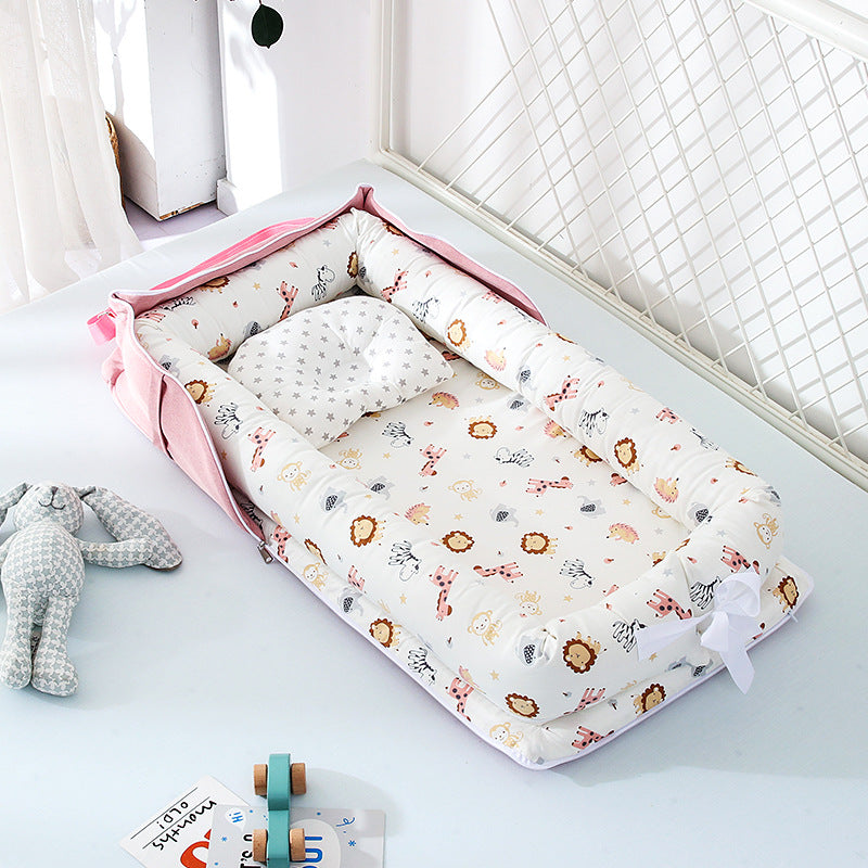 Baby Portable Foldable Cot Travel Bed Newborn Safety Bed Sleep By Your Side Baby Nest Lounger