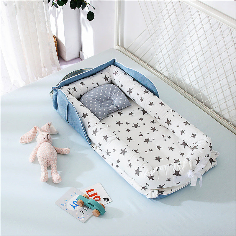 Baby Portable Foldable Cot Travel Bed Newborn Safety Bed Sleep By Your Side Baby Nest Lounger