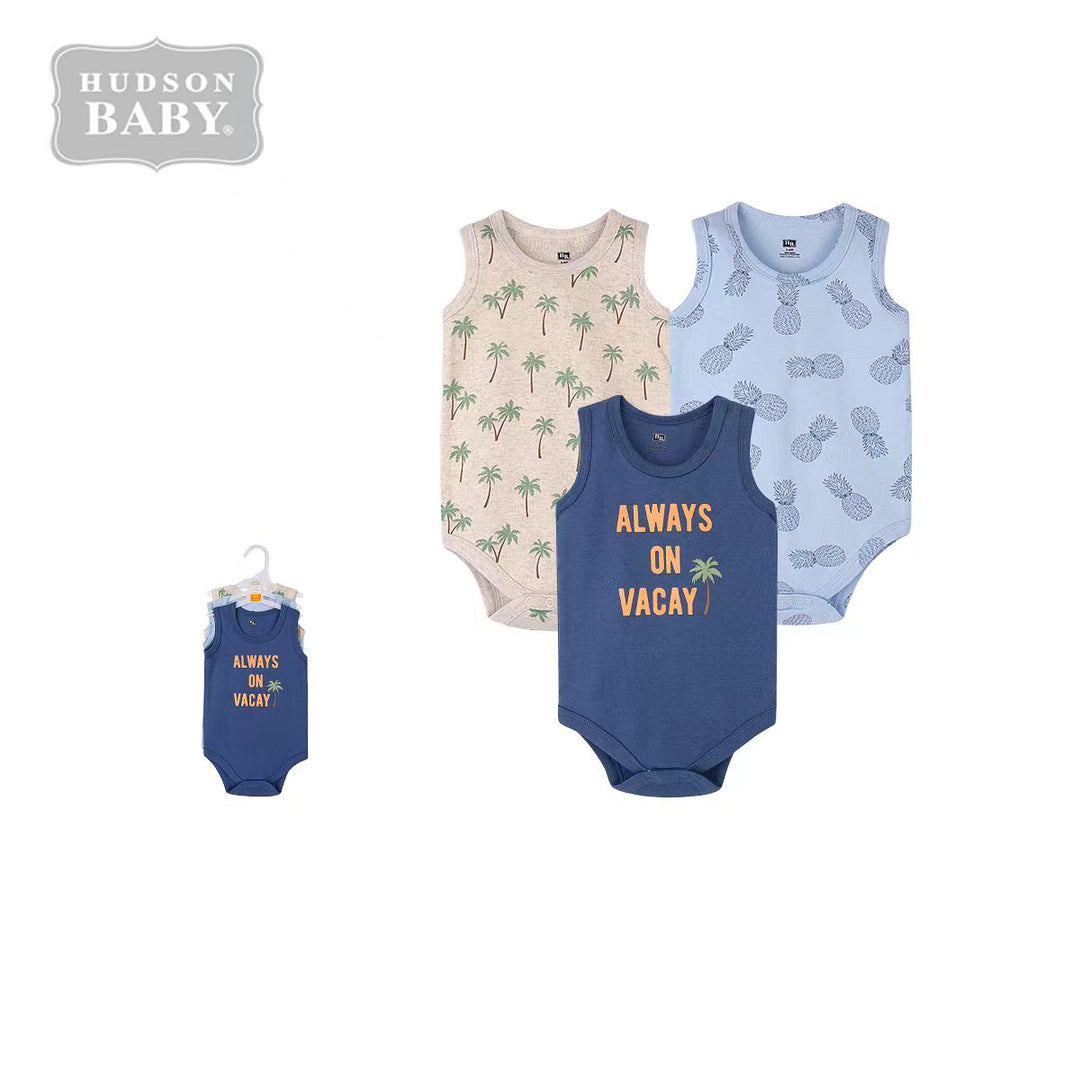 Hudson Baby Bodysuits 3 Piece Pack 12850CH - quixoticmuses