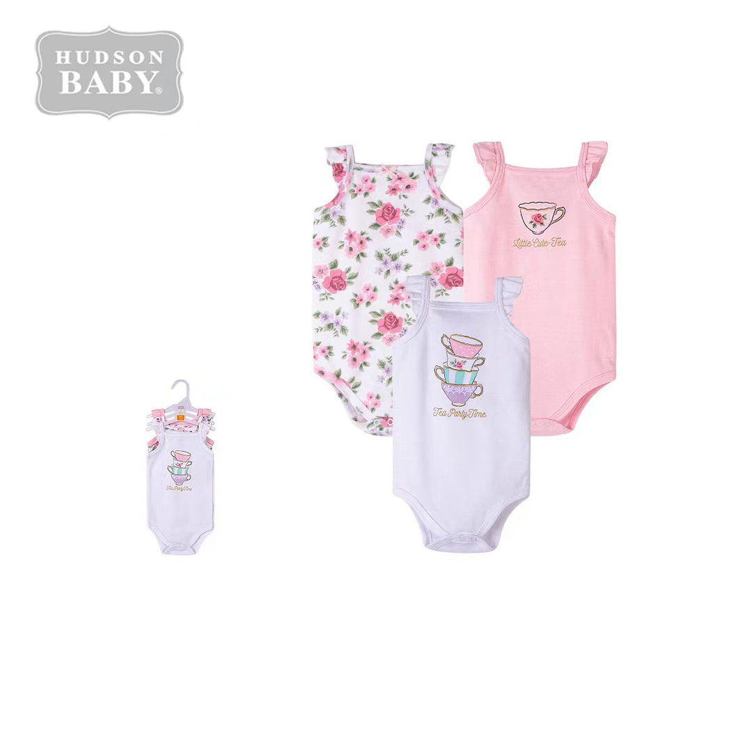 Hudson Baby Bodysuits 3 Piece Pack 12904CH - quixoticmuses