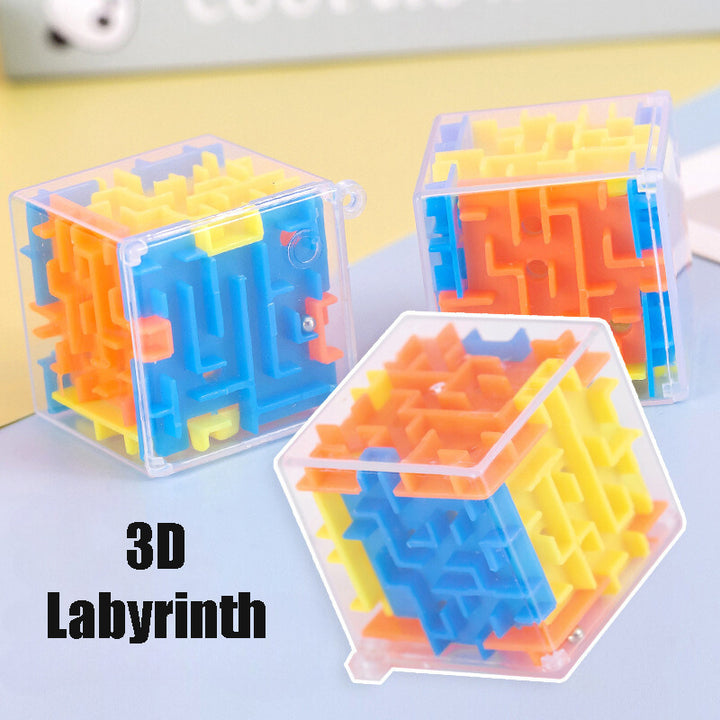 3D Labyrinth Fidget Fun Educational Puzzle Maze Game for Kid 3 Years +