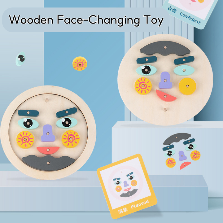 Wooden Face-Changing Toy 3 Years +