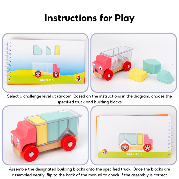 Assembling Toy Truck Preschool Puzzle Game 3 Years +