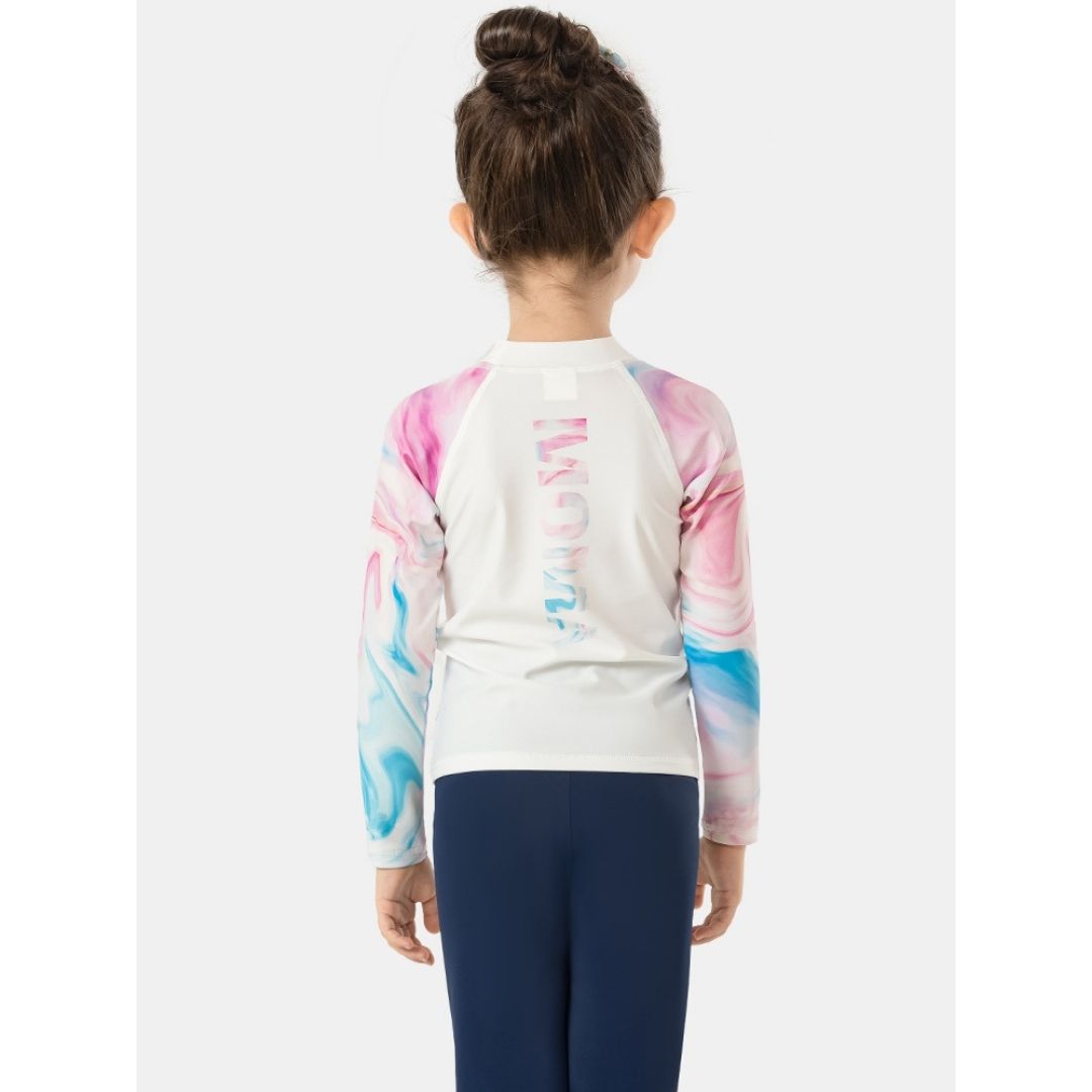 Baby Kids Girl Long Sleeve Long Pants Tie-dye Swimming Suit Set 907459 - quixoticmuses