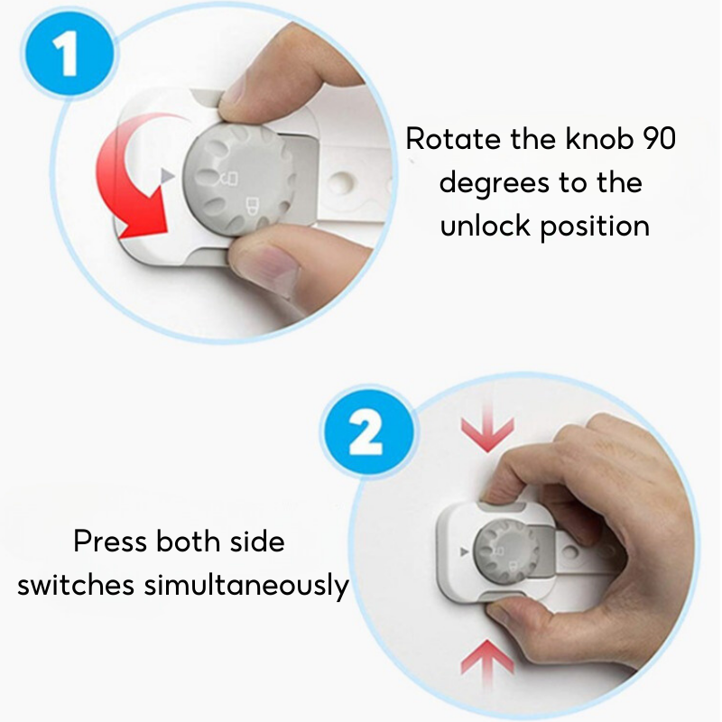 Baby Toddler Multi-Purpose Latch Fridge Drawer Caninet Safety Lock