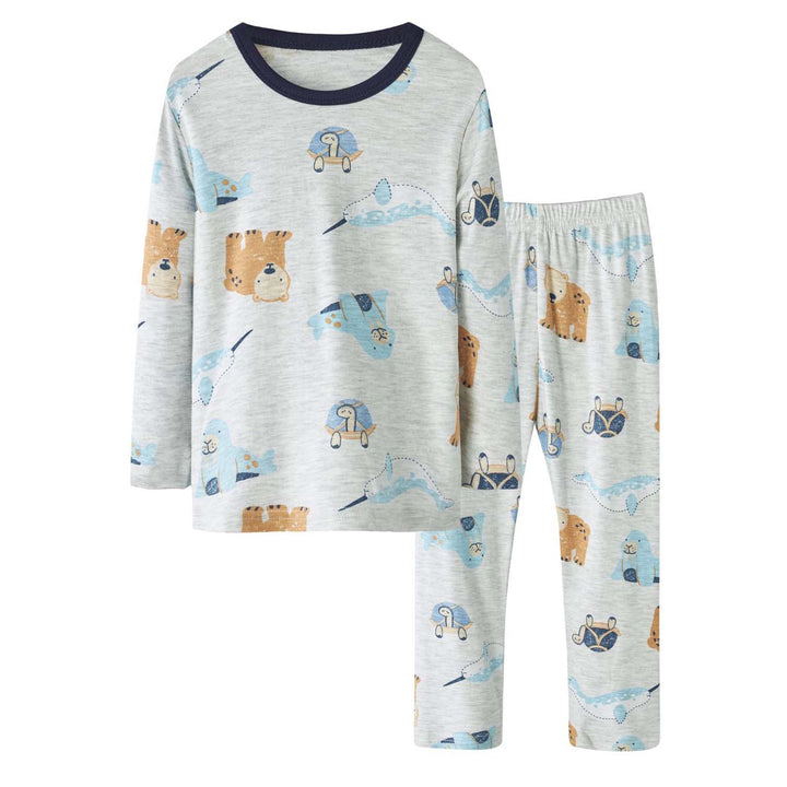 Baby Kids Pajamas Sea Animals Top n Pants Set