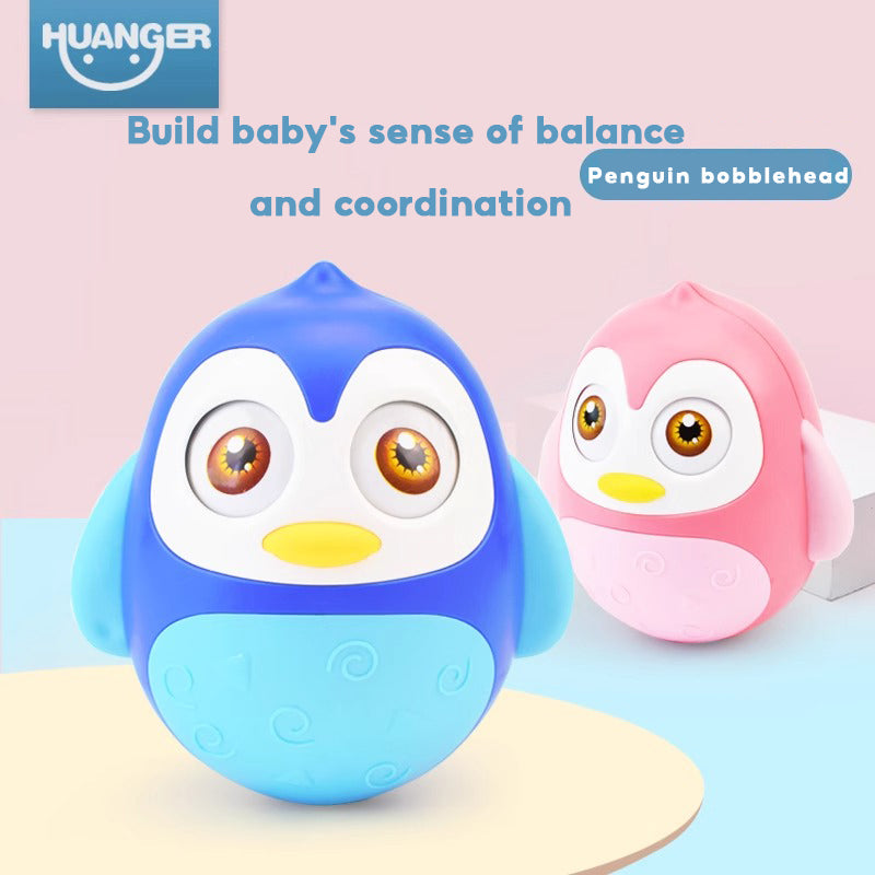 Huanger Penguin Tumbler Roly-poly Toy Baby Children Gift Early Education Toys - quixoticmuses