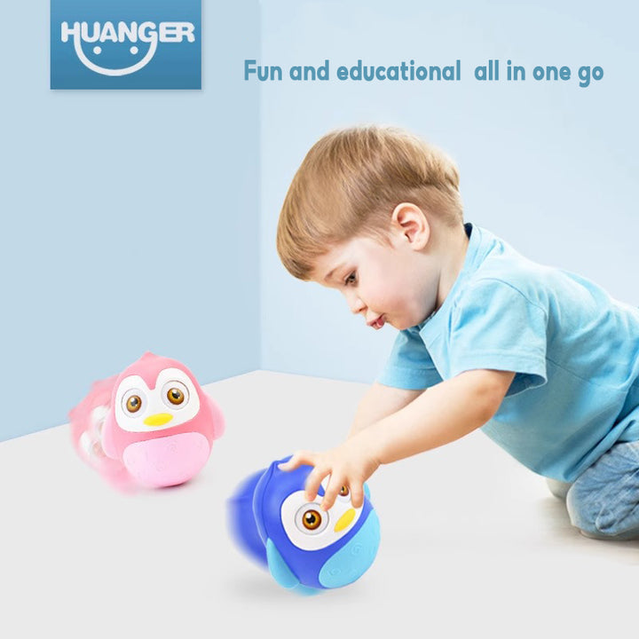 Huanger Penguin Tumbler Roly-poly Toy Baby Children Gift Early Education Toys - quixoticmuses