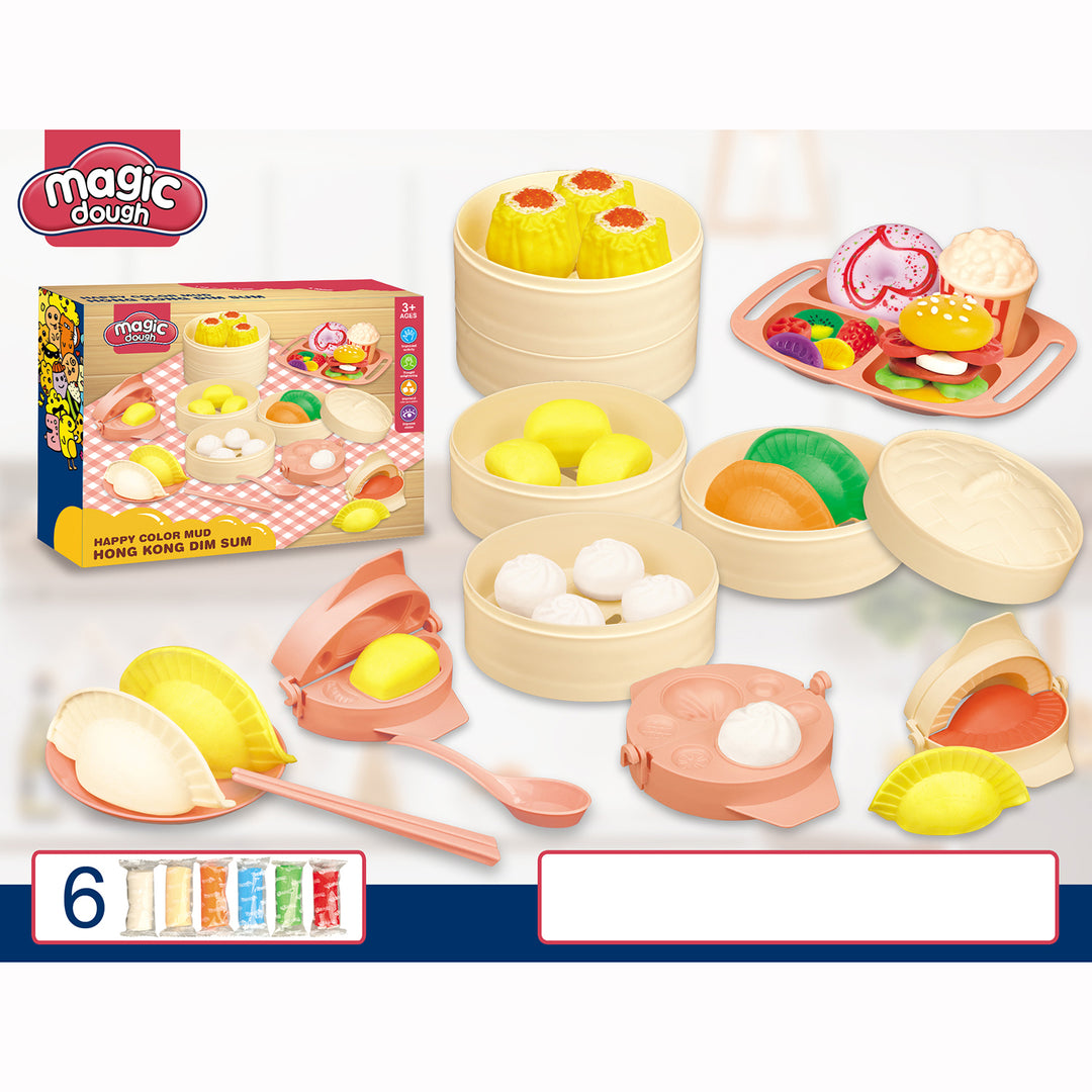 Kids Magic Dough Play Modeling Dough Set Hong Kong Dim Sum - quixoticmuses