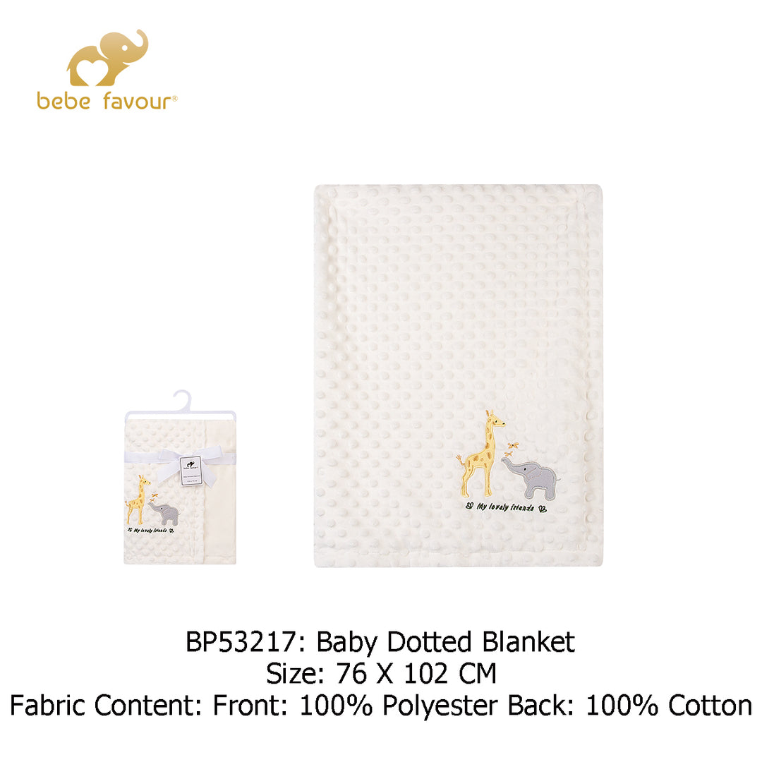 Baby Dotted Mink Blanket Giraffe Elephant BP53217 - quixoticmuses