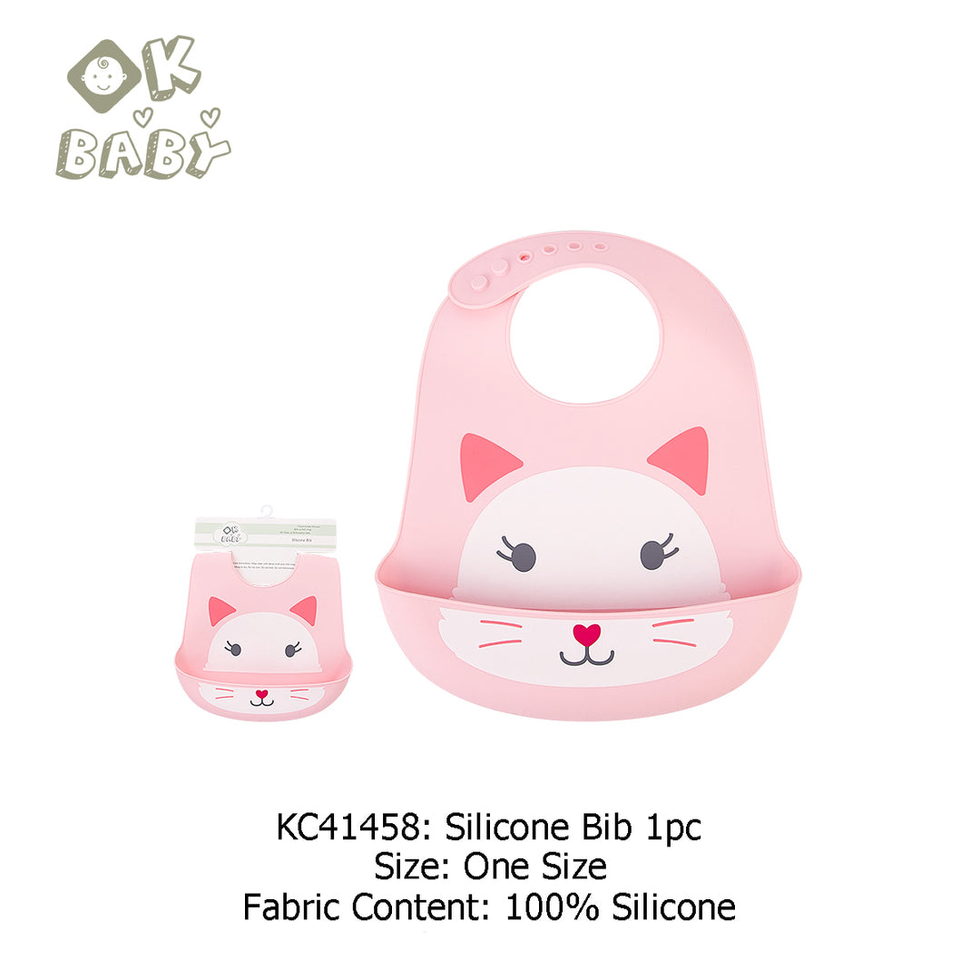 Baby Silicone Bib Cat KC41458 - quixoticmuses