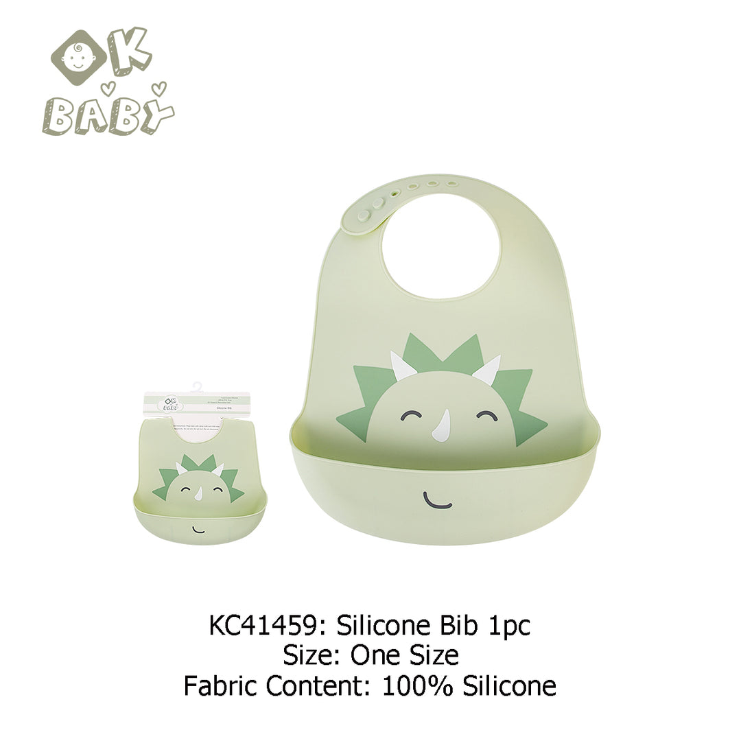 Baby Silicone Bib Dinosaur KC41459 - quixoticmuses