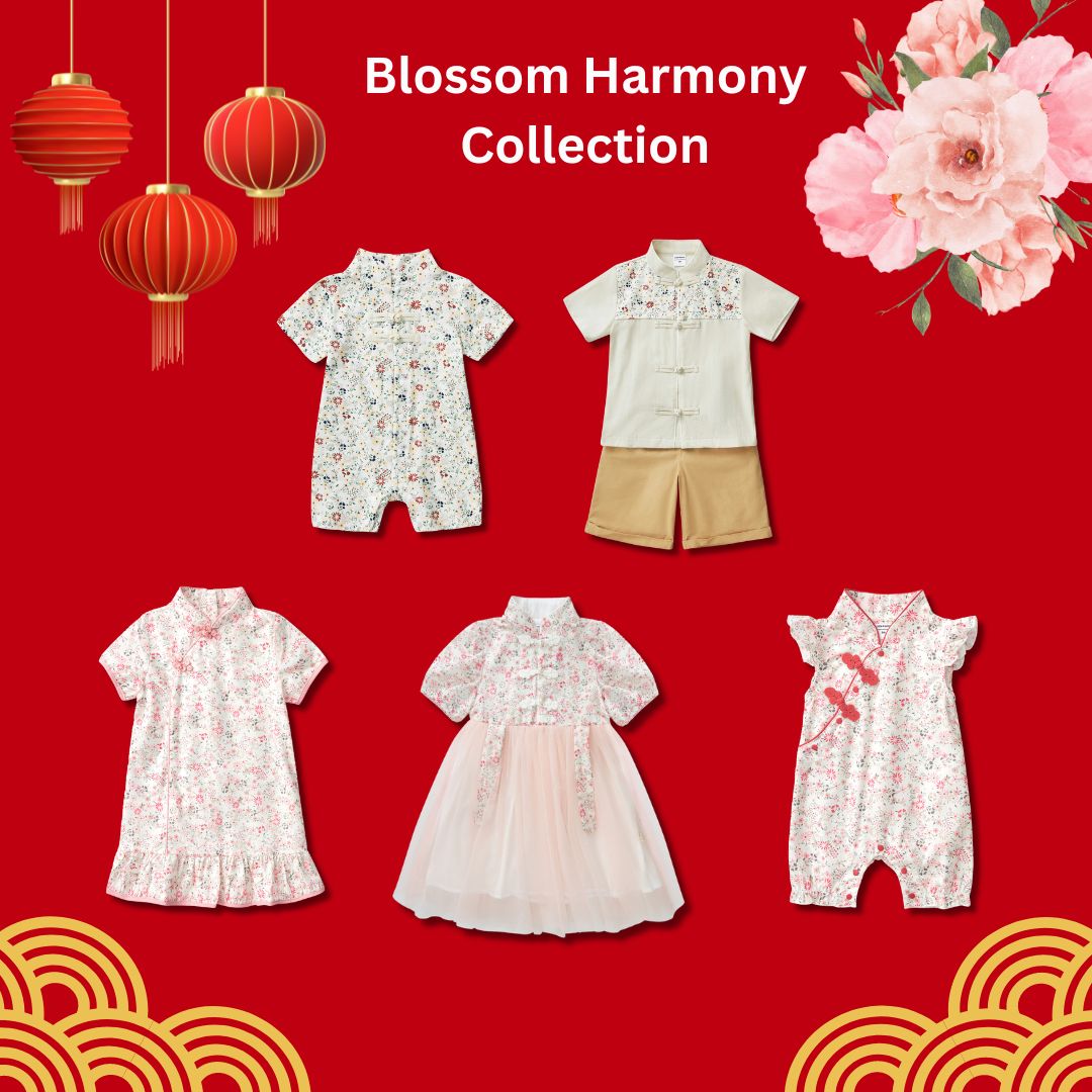 Blossom Harmony Collection Baby Kids Girl Pink Floral Cheongsam Voile Dress Family Wear 0823 - quixoticmuses