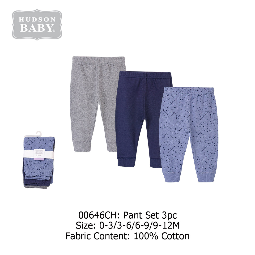 Hudson Baby Boys Pants 3 Pairs Pack 00646CH - quixoticmuses