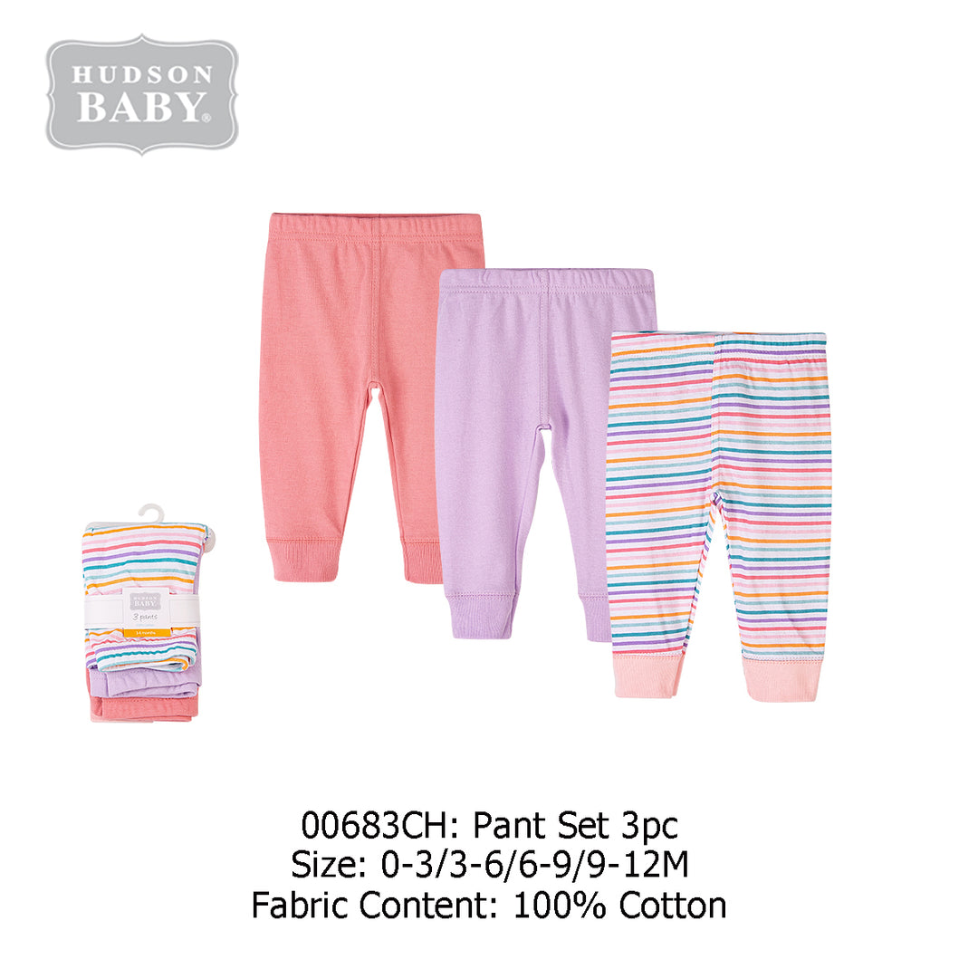 Hudson Baby Boys Pants 3 Pairs Pack 00683CH - quixoticmuses