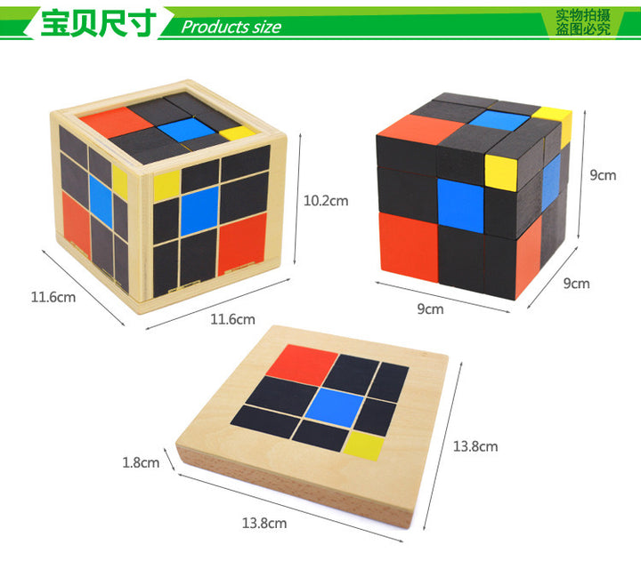 Montessori Learning Toys Clearance Sale 3 Years + Cubes - quixoticmuses