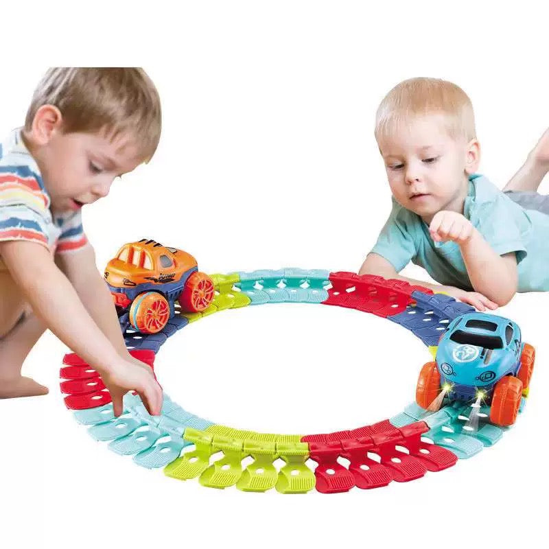 Puzzle Toy Multi-track Building Blocks Roller Coaster Kids Toys Racing Vehicle Rail Car - quixoticmuses