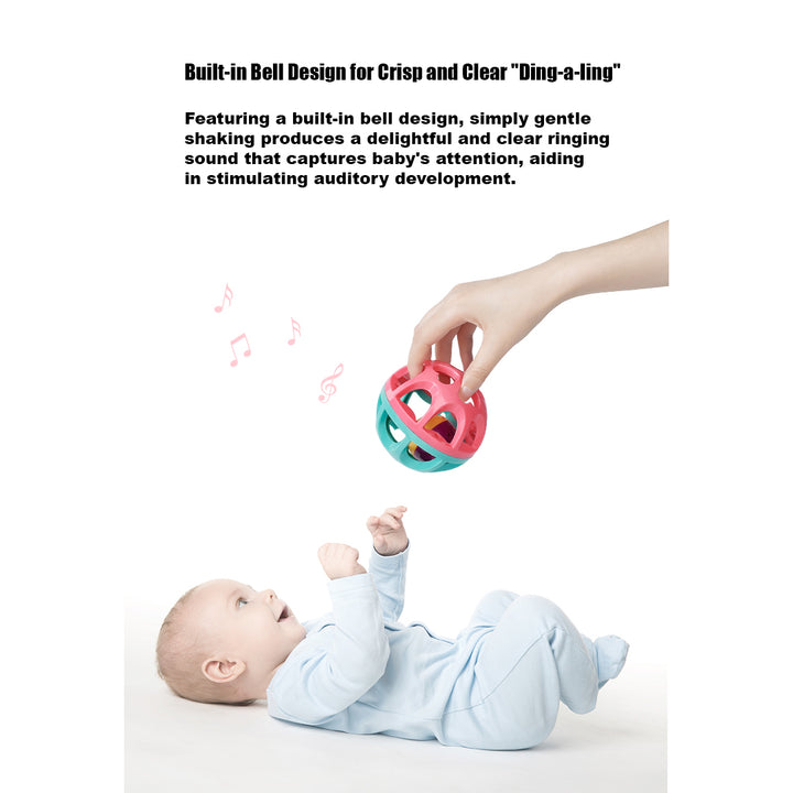 Babycare Baby Rattle Ball Toy 6 Months + - quixoticmuses