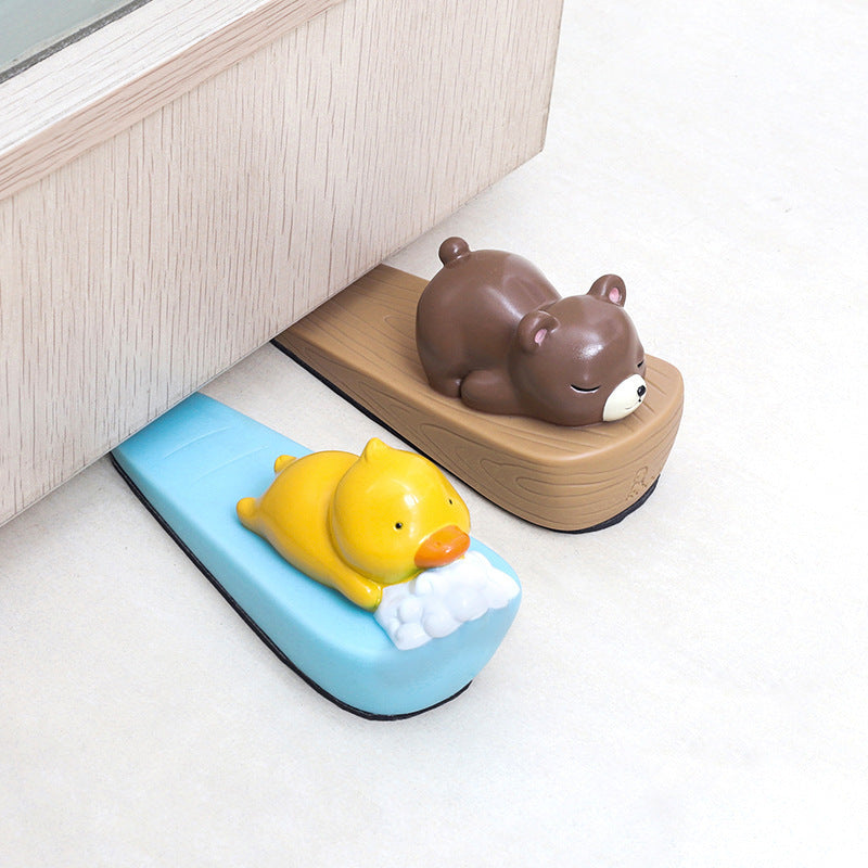 Baby Kids Childproof Non-slip Soft Rubber Epoxy Anti-pinch Door Stopper - quixoticmuses