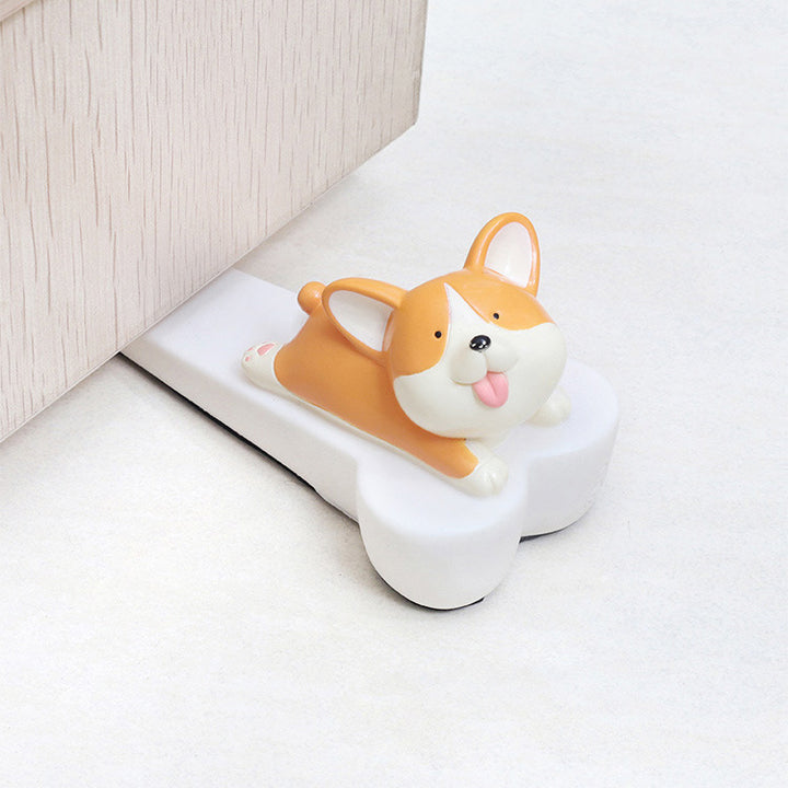 Baby Kids Childproof Non-slip Soft Rubber Epoxy Anti-pinch Door Stopper - quixoticmuses