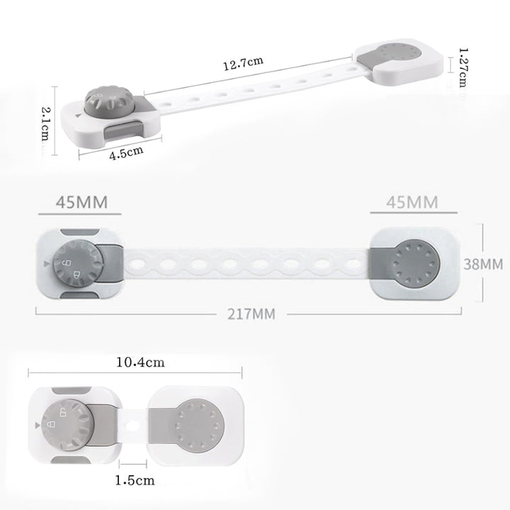 Baby Toddler Multi-Purpose Latch Fridge Drawer Caninet Safety Lock