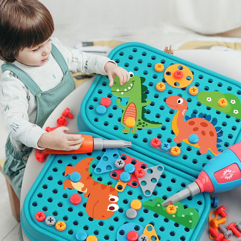 Kids 461 Piece Set with Electric Drill Toy Kids Drill Sets Preschool & Toddler STEM Toy - quixoticmuses