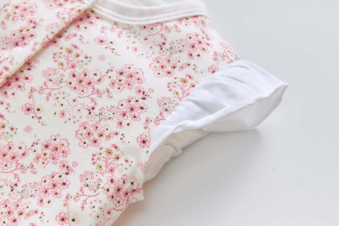 Baby Girl Pink Floral Romper