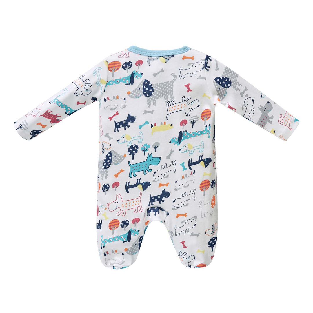 Baby Boy Cotton Sleepsuit Puppy All In One Jumpsuit