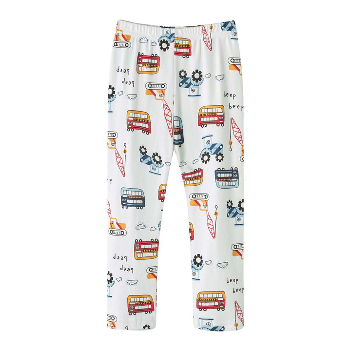 Baby Kids Pajamas Vehicles Top n Pants Set