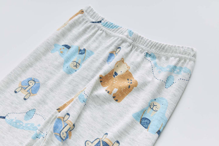 Baby Kids Pajamas Sea Animals Top n Pants Set