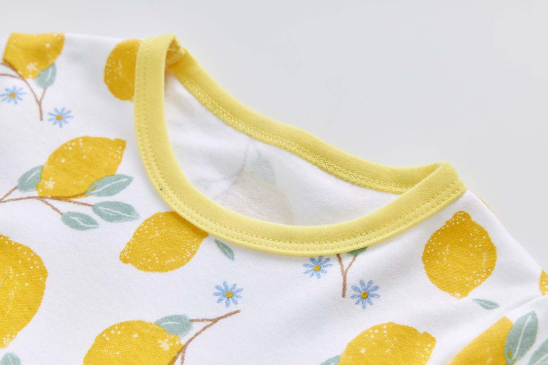 Baby Kids Pajamas Lemon Top n Pants Set