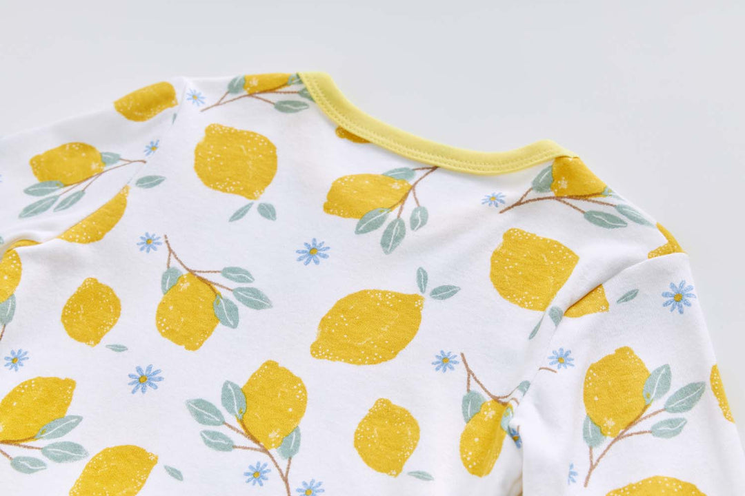 Baby Kids Pajamas Lemon Top n Pants Set