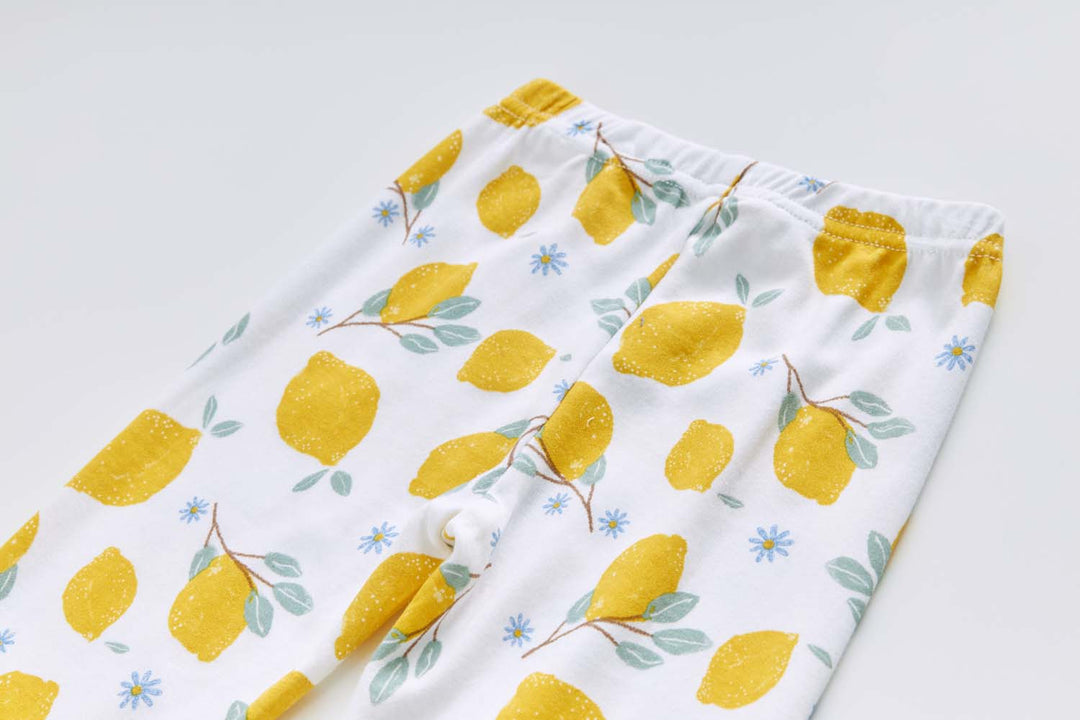 Baby Kids Pajamas Lemon Top n Pants Set