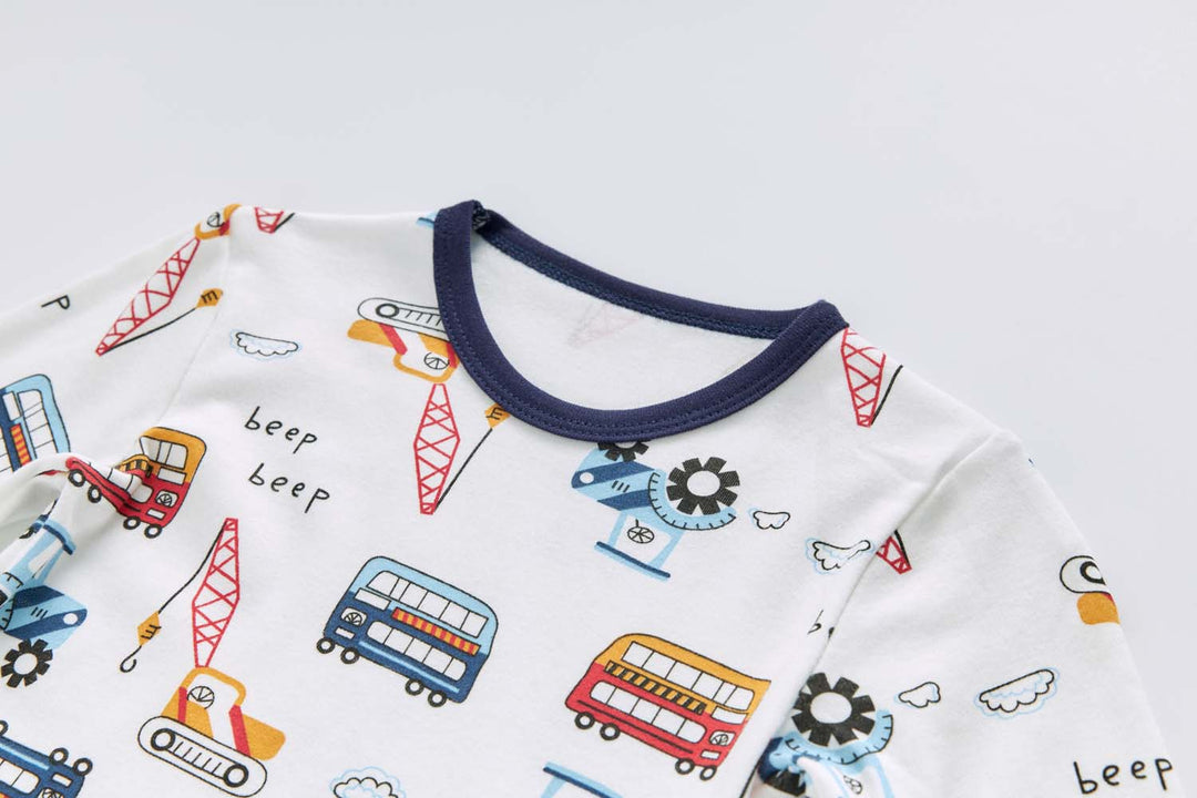 Baby Kids Pajamas Vehicles Top n Pants Set