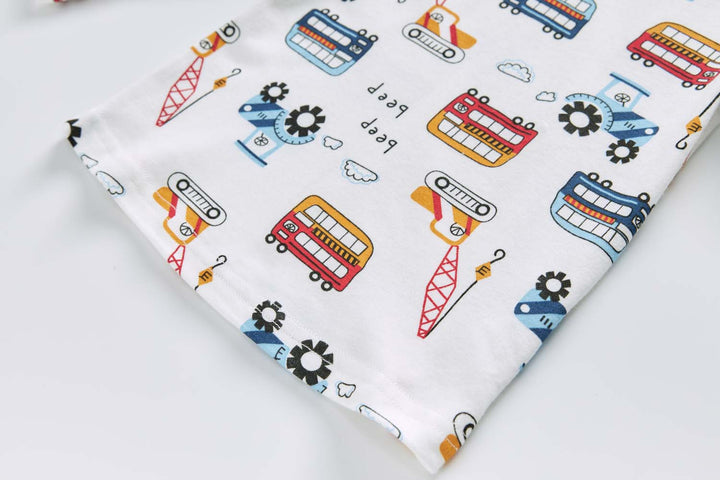 Baby Kids Pajamas Vehicles Top n Pants Set