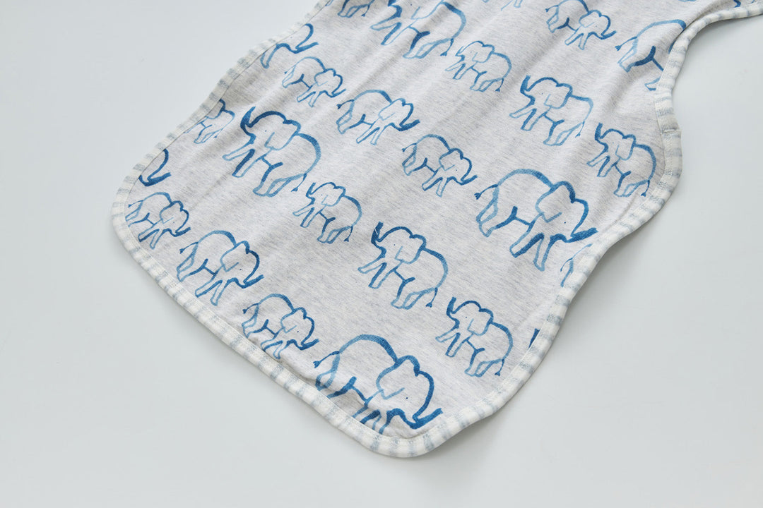 Infant Transition Swaddle w Arm Freedom 2-Way Zipper Elephant - quixoticmuses