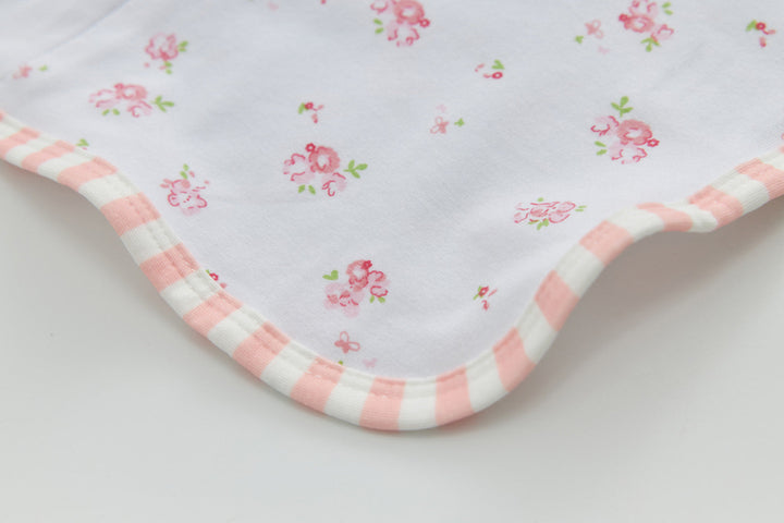 Infant Transition Swaddle w Arm Freedom 2-Way Zipper Roses - quixoticmuses