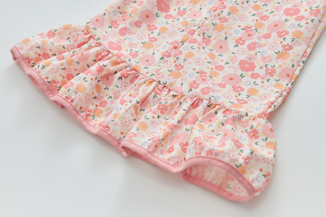 Baby Girl Pink Floral Cheongsam Dress 0820X - quixoticmuses