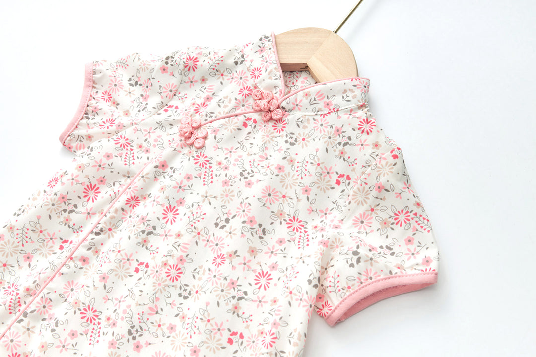 Blossom Harmony Collection Baby Kids Girl Floral Cheongsam Dress Family Wear 0820X - quixoticmuses