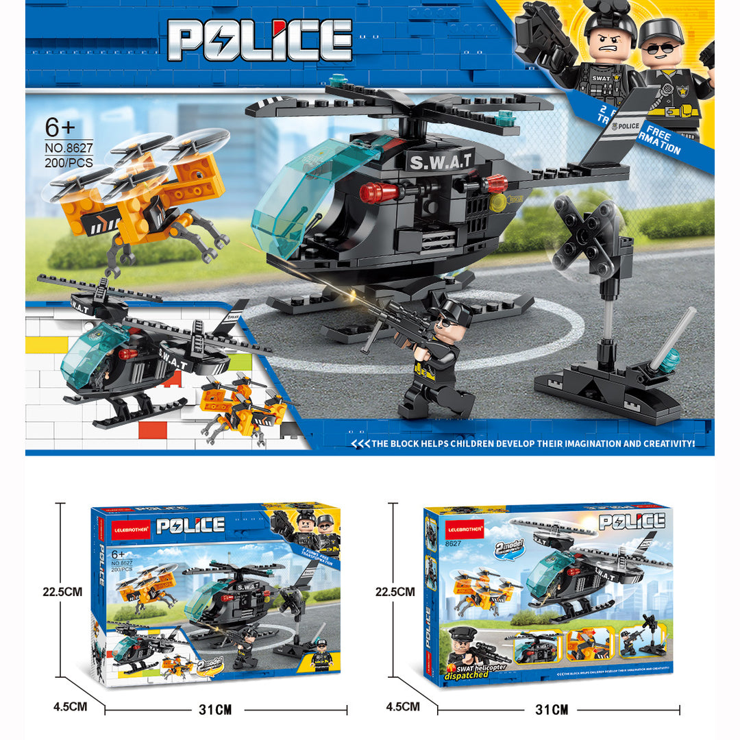 Kids 200 Pcs Building Blocks The Swat Team Dispatched - quixoticmuses