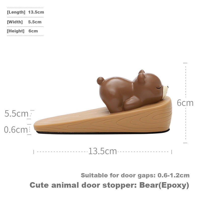 Baby Kids Childproof Non-slip Soft Rubber Epoxy Anti-pinch Door Stopper - quixoticmuses