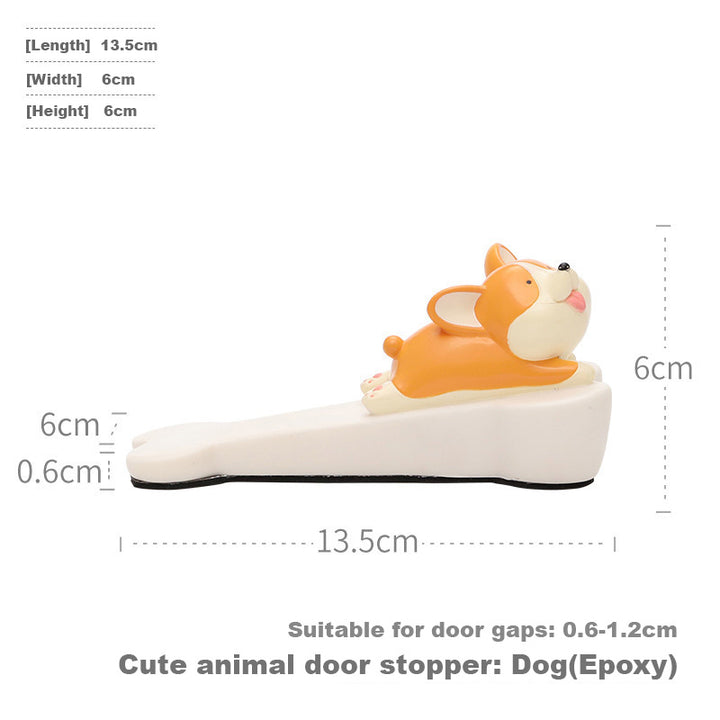 Baby Kids Childproof Non-slip Soft Rubber Epoxy Anti-pinch Door Stopper - quixoticmuses