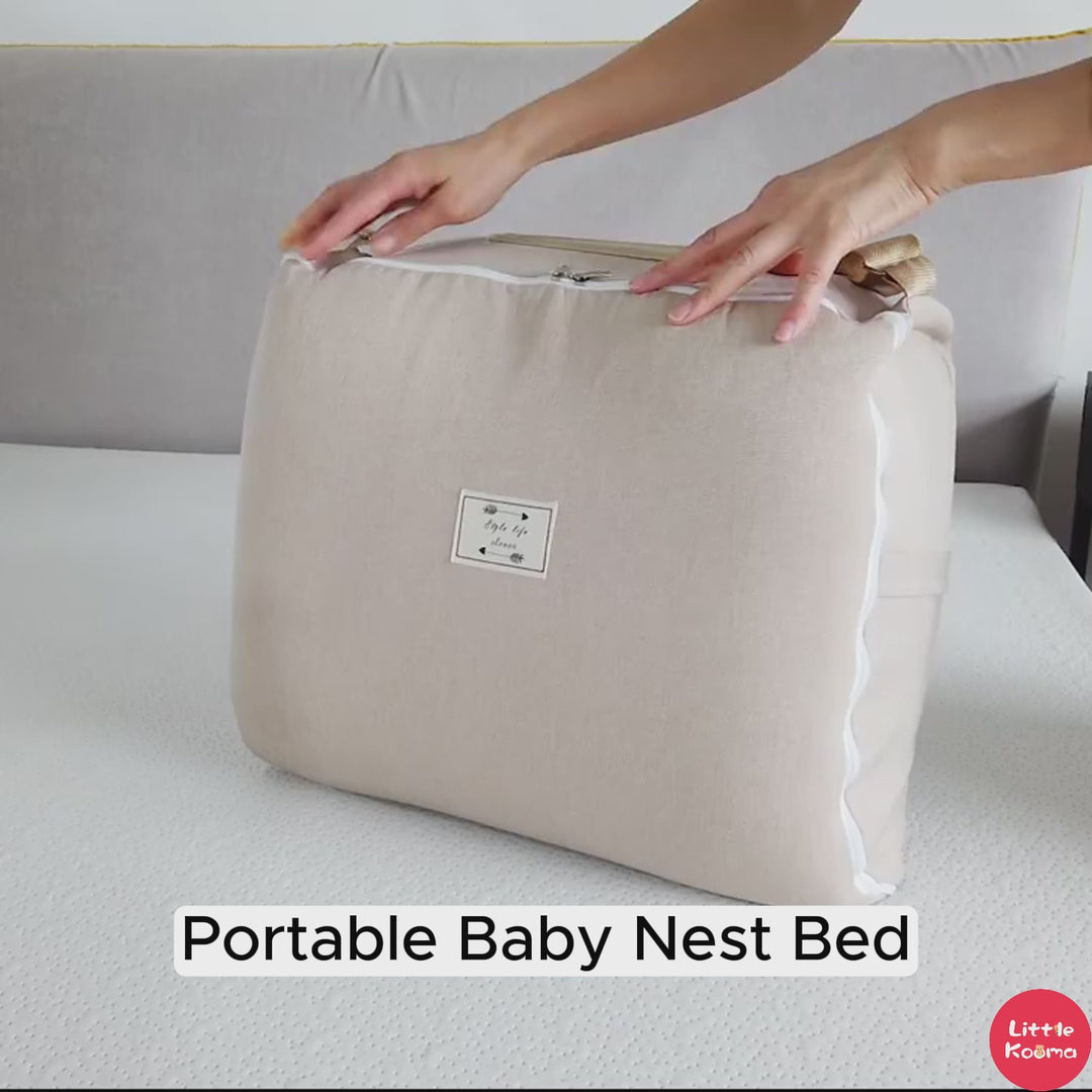 Baby Portable Foldable Cot Travel Bed Newborn Safety Bed Sleep By Your Side Baby Nest Lounger