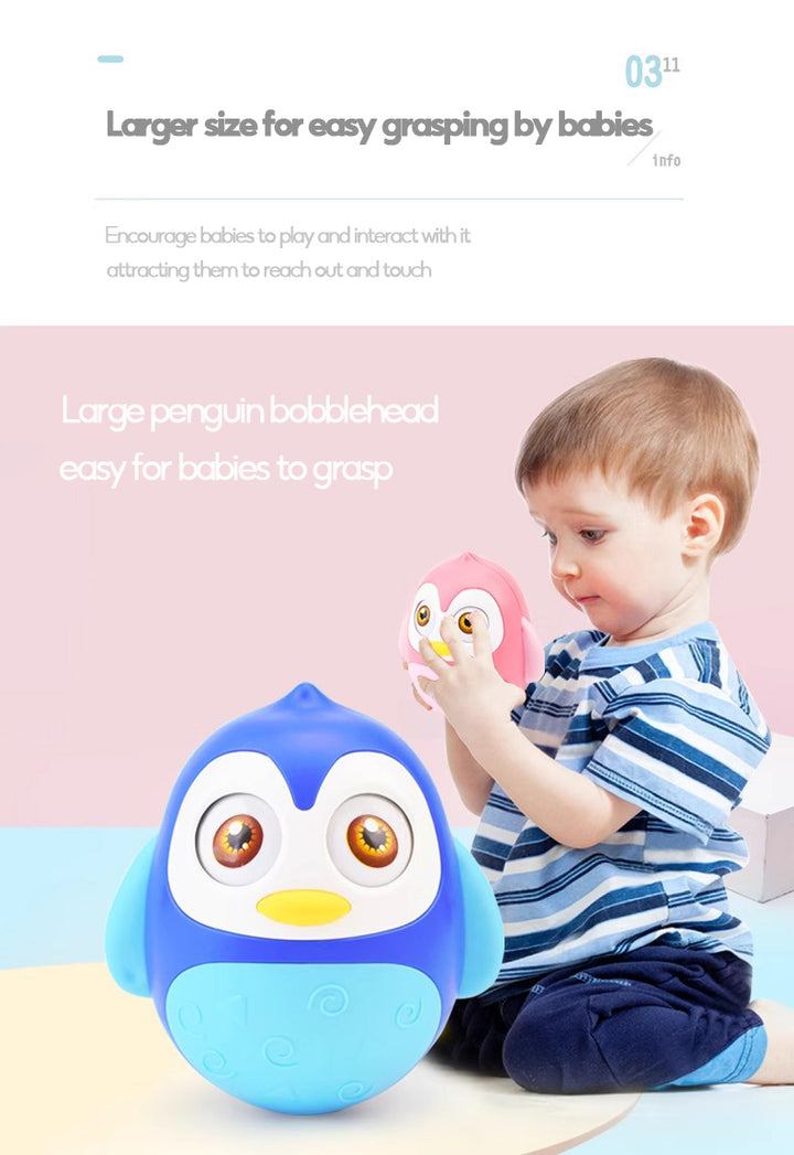 Huanger Penguin Tumbler Roly-poly Toy Baby Children Gift Early Education Toys - quixoticmuses