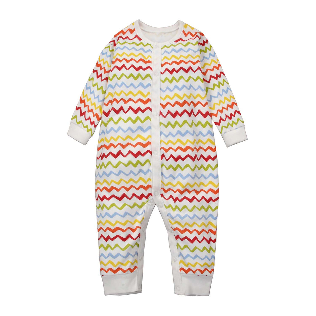 Baby Sleepsuit Colorful Waves Jumpsuit All In One - quixoticmuses