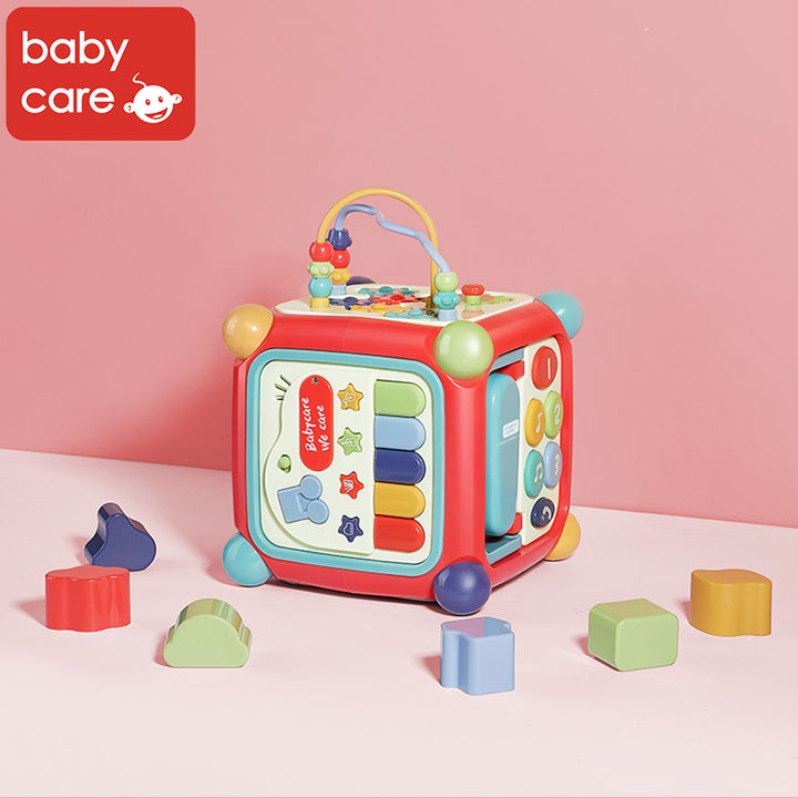 Babycare Baby Activity Box - 6 Sides Multi-Functional Early Educational Toy - quixoticmuses