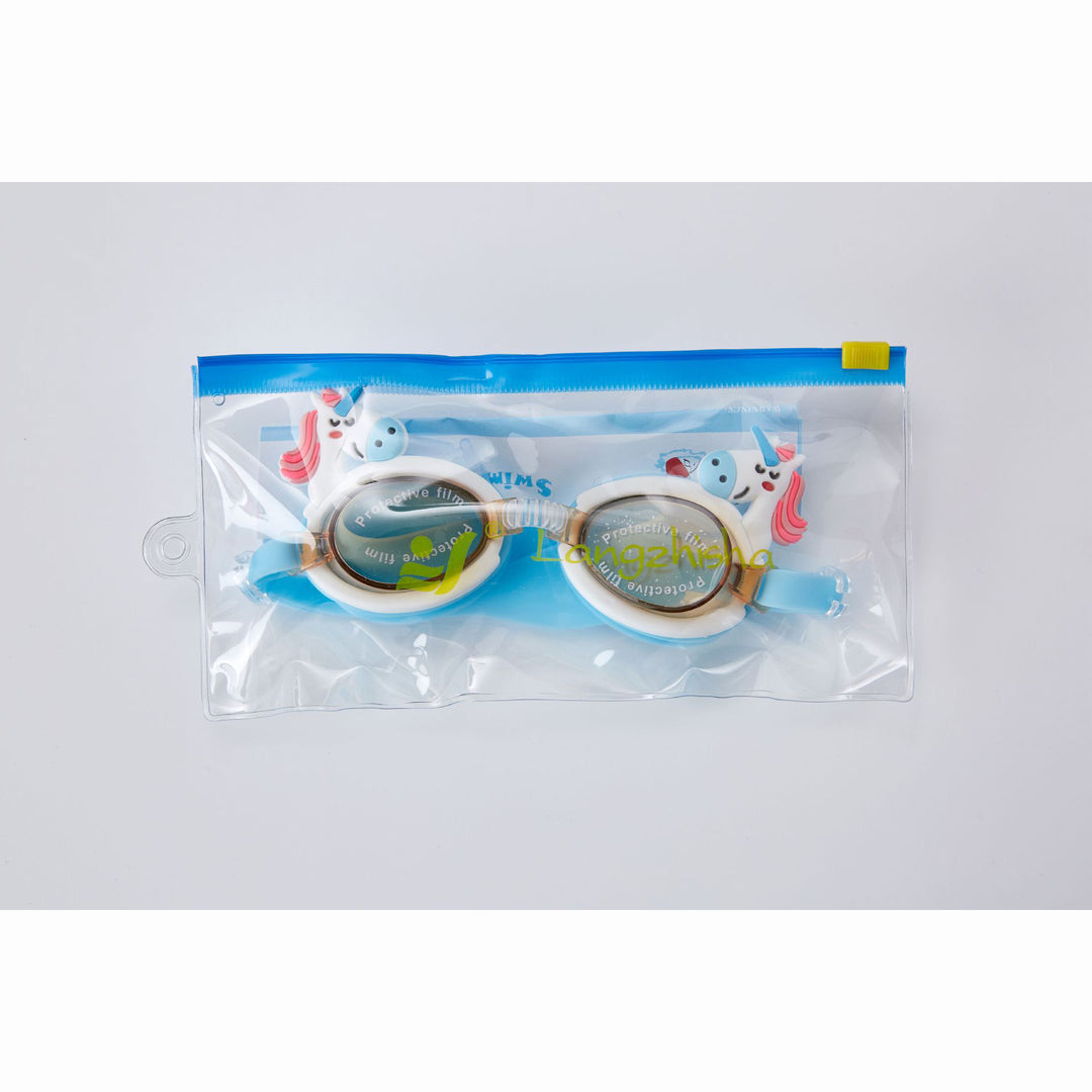 Kid's Swimming Goggles Anti-fog Wide Vision Silicone Frame - quixoticmuses