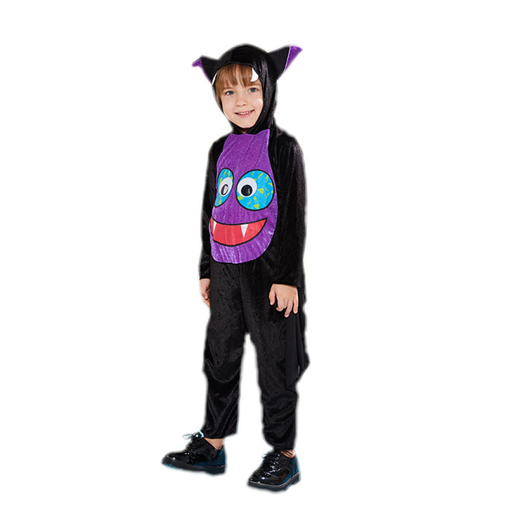 Kids Halloween Costume Purple Face Bat Cosplay FT22543 - quixoticmuses