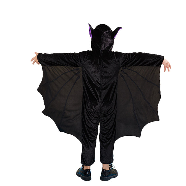 Kids Halloween Costume Purple Face Bat Cosplay FT22543 - quixoticmuses